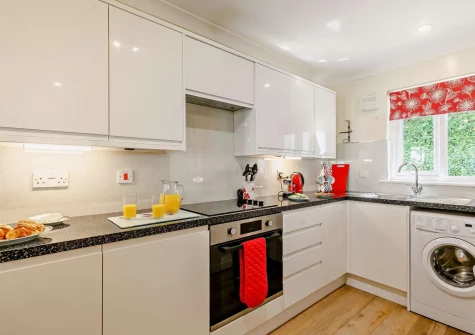 The kitchen at Waterside at Pendra Loweth, Falmouth