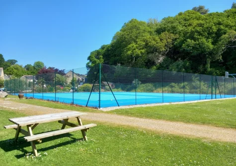 On site facilities at Pendra Loweth include all weather tennis courts