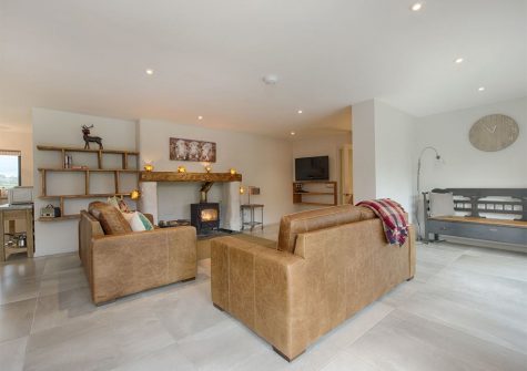 The living area at Waterside, Kenn