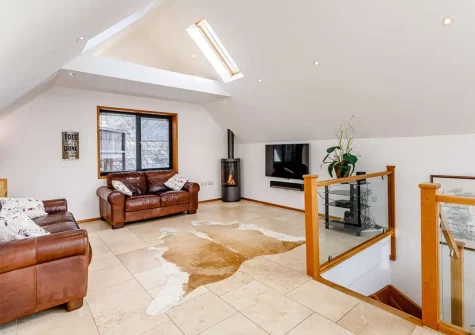 The living area at Waterside, Lympstone