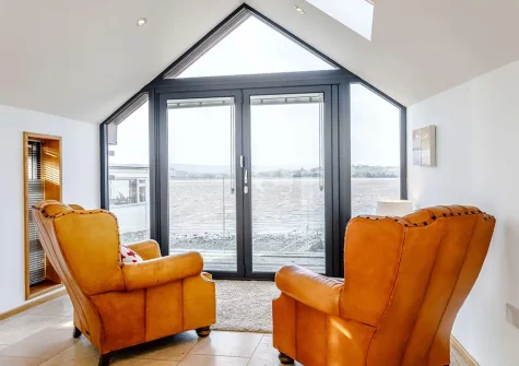 The sitting area at Waterside, Lympstone