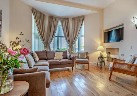 The living area at Wave Watch, Newquay