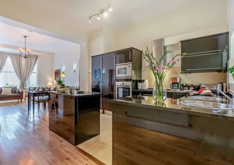 The kitchen at Wave Watch, Newquay
