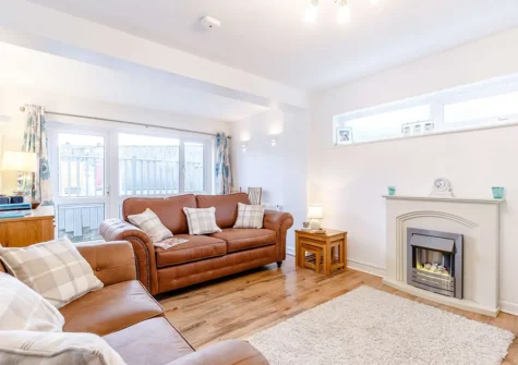 The living area at Waves End, Babbacombe