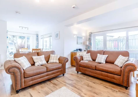The living area at Waves End, Babbacombe