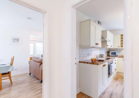 The kitchen at Waves End, Babbacombe