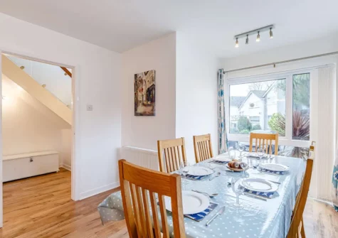 The dining area at Waves End, Babbacombe
