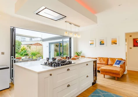 The kitchen at Wayfarer, Newquay