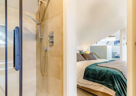 Bedroom #1 en-suite shower at Wayfarer, Newquay