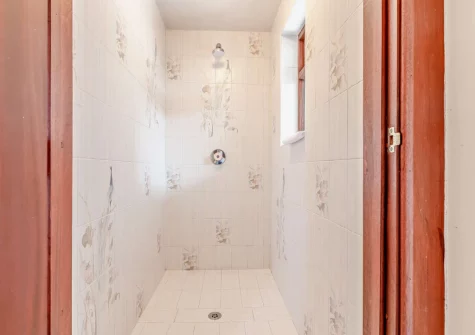 The downstairs shower room at Wayside, Saunton