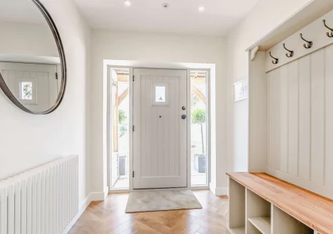 The entance hallway at Wayside, Saunton