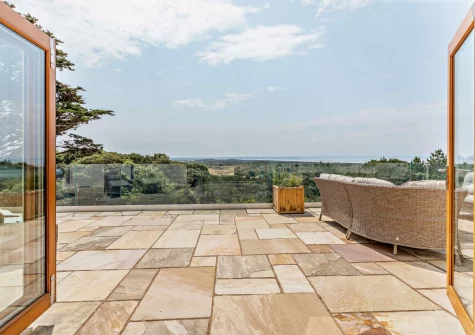 The patio & alfresco dining area at Wayside, Saunton