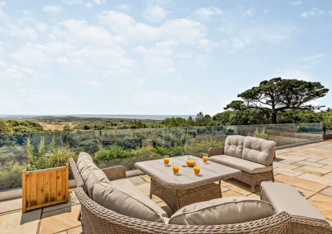 The patio & alfresco dining area at Wayside, Saunton