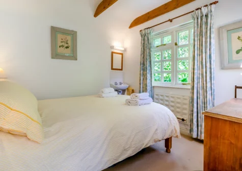 Bedroom #2 at Wednesday Cottage, Helford