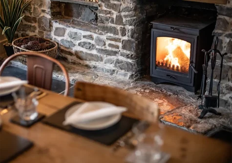 The lounge at Welcombe Cottage, Welcombe
