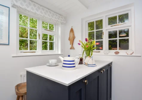 The kitchen at Well Too, Helford