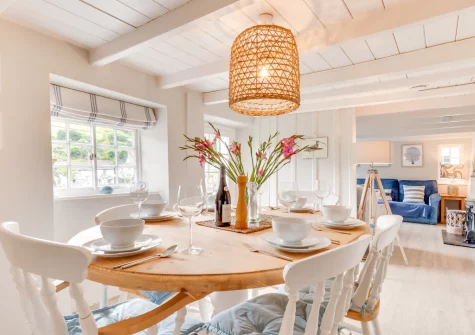 The dining area at Well Too, Helford
