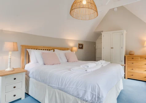 Bedroom #1 at Well Too, Helford