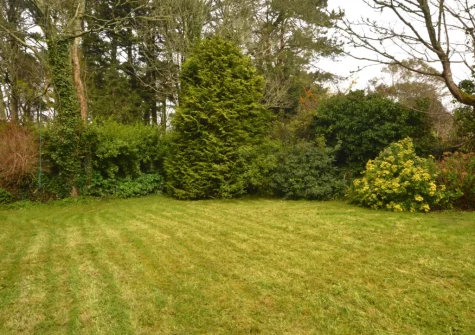 The large south facing garden at West Cottage, Trescowe