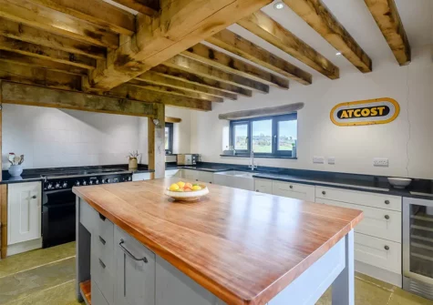 The kitchen at West Farleigh Barn, Cadeleigh