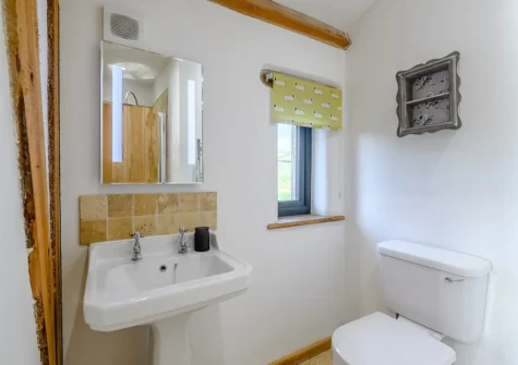Bedroom #2 en-suite at West Farleigh Barn, Cadeleigh