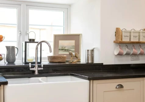 The kitchen at West Farleigh Farmhouse, Cadeleigh
