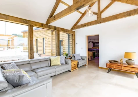 The interconnecting sun room at West Farleigh Farmhouse, Cadeleigh