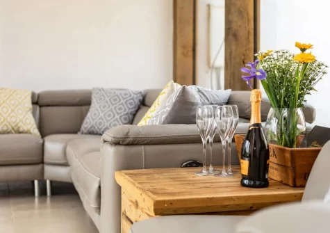 The sun room at West Farleigh Farmhouse, Cadeleigh