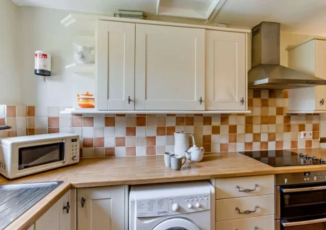 The kitchen at West Goldsworthy Farm, Horns Cross