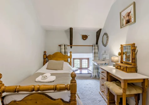 Bedroom #2 at West Goldsworthy Farm, Horns Cross