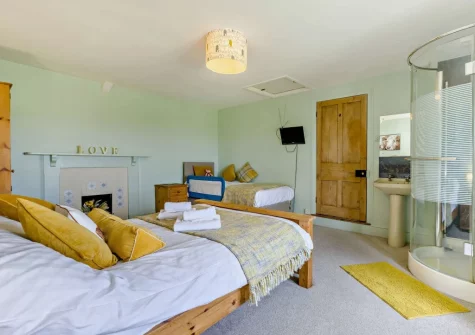 Bedroom #3 at West Goldsworthy Farm, Horns Cross