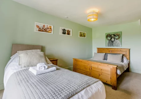 Bedroom #4 at West Goldsworthy Farm, Horns Cross