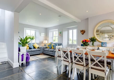 The living & dining area at West Park, Herodsfoot