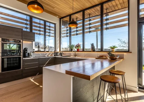 The kitchen at West Pine Villa, Tehidy