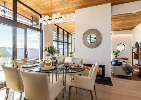 The dining area at West Pine Villa, Tehidy