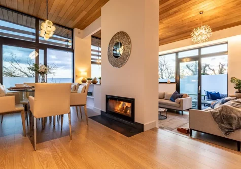 The dining area at West Pine Villa, Tehidy