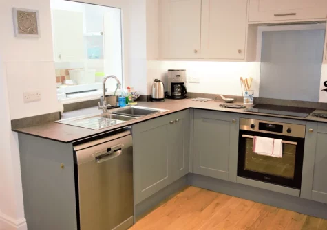 The kitchen at West View Cottage, Beer