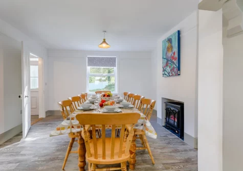 The dining area at West Wonford House, Milton Damerel