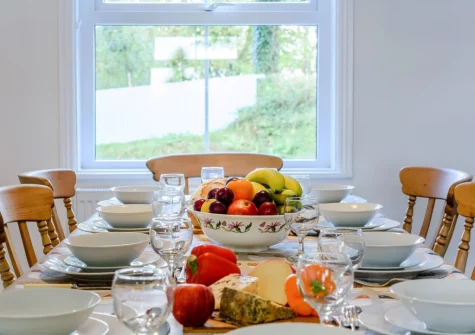 The dining area at West Wonford House, Milton Damerel