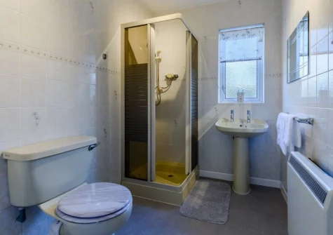 The first floor shower room at West Wonford House, Milton Damerel