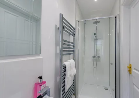 The ground floor shower room at West Wonford House, Milton Damerel