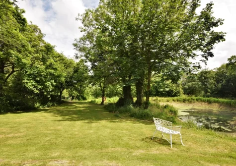Guests also benefit from access to a large pond with seating and plenty of space to explore