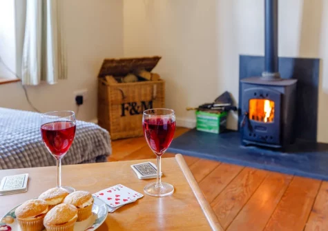 The living room at West Yard Cottage, Ashreigney