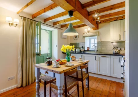 The kitchen & dining area at West Yard Cottage, Ashreigney