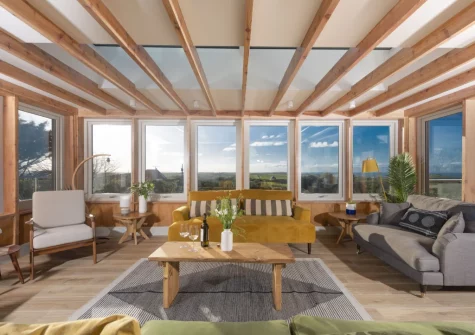 The living area at Westaway House, Trelights