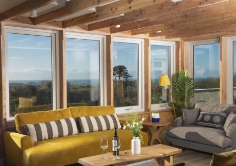 The living area at Westaway House, Trelights