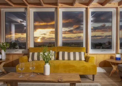 The living area at Westaway House, Trelights