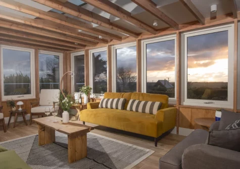The living area at Westaway House, Trelights