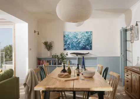 The dining area at Westaway House, Trelights