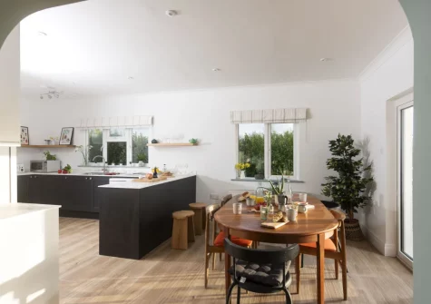 The kitchen & breakfast area at Westaway House, Trelights
